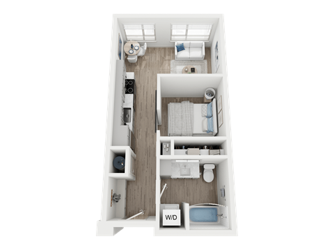 a 1 bedroom floor plan | apartments in garland tx